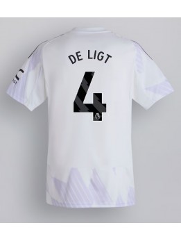 Manchester United Matthijs de Ligt #4 Gostujuci Dres 2025-26 Kratak Rukavima